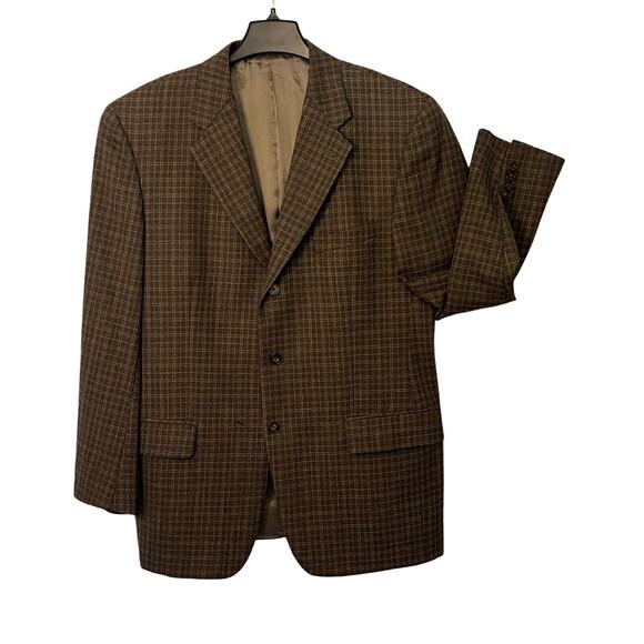Joseph Abboud Sport Coat Mens Size 40R Brown Single Breasted Vented Pockets - Picture 1 of 9